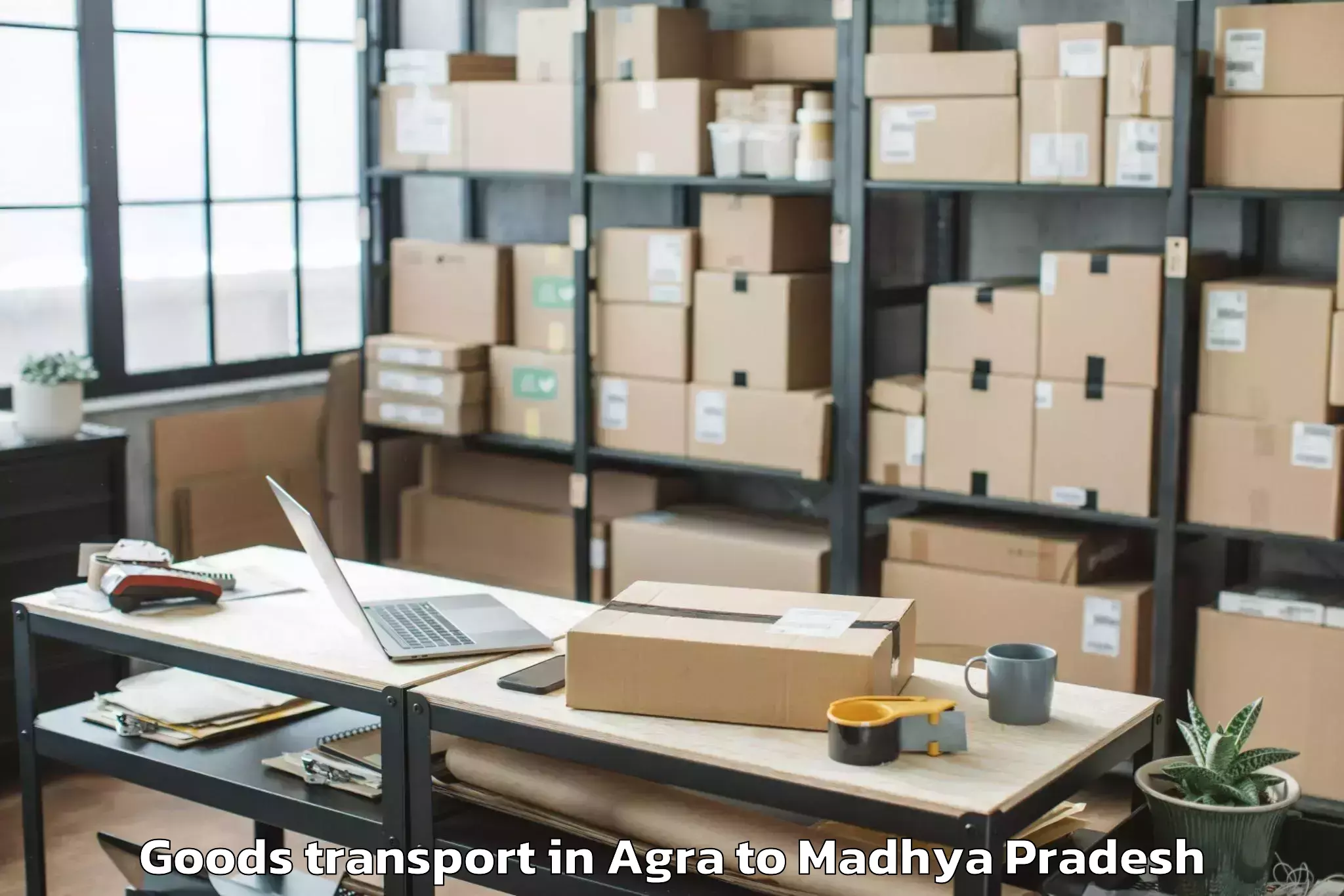 Book Your Agra to Shahgarh Goods Transport Today